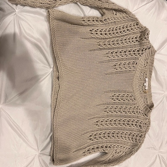 MINNIE ROSE Women's Beige Knit Sweater SIZE XS - Picture 14 of 14